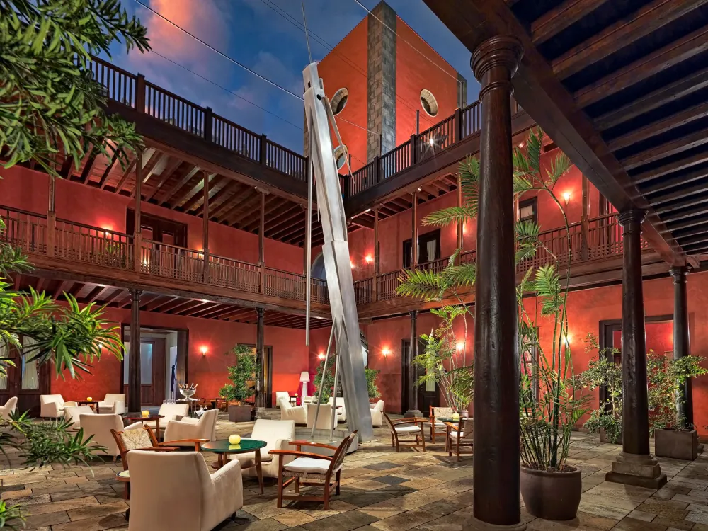 Patio på hotell San Roque, Garachico Teneriffa