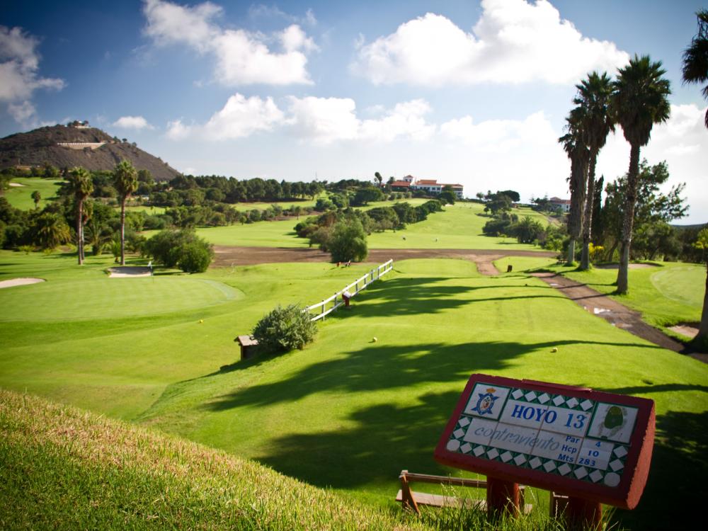 Golfbana på Bandama Golf Hotell, Santa Brigida Gran Canaria
