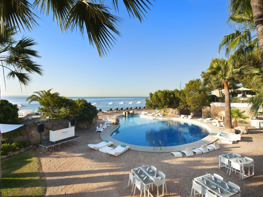 Poolområde på Hotell Gran Melia de Mar, Illetas Mallorca