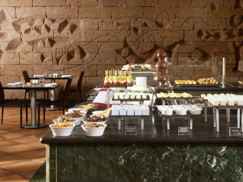 Restaurang på Hotell Melia Salinas, Costa Teguise Lanzarote